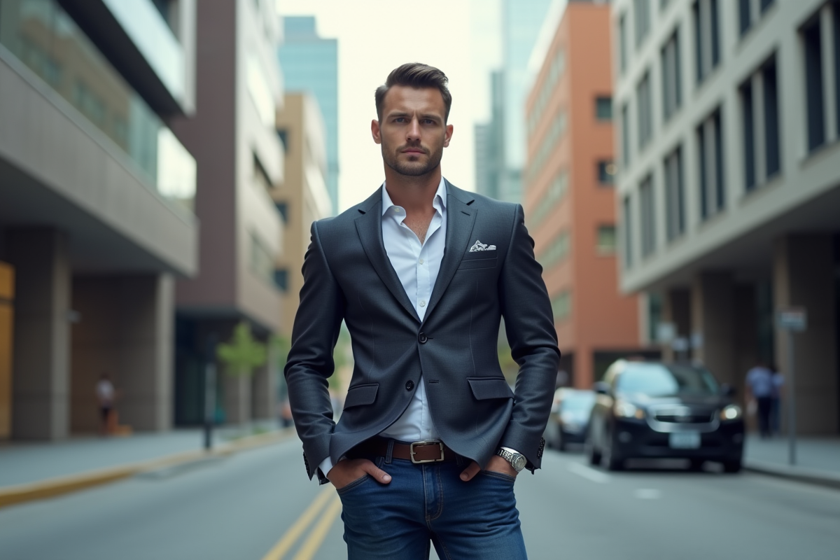 Tenues casual chic pour les hommes à la carrure imposante