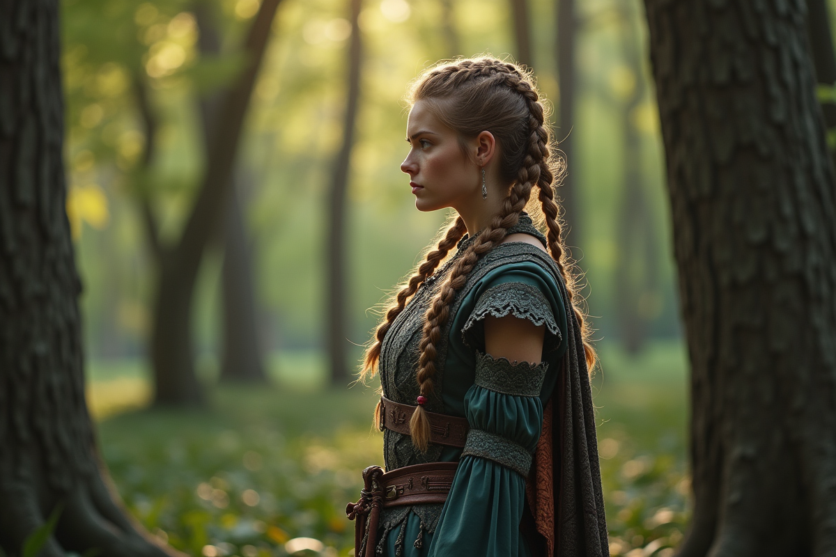 Coiffure viking pour femme : secrets des tresses ancestrales